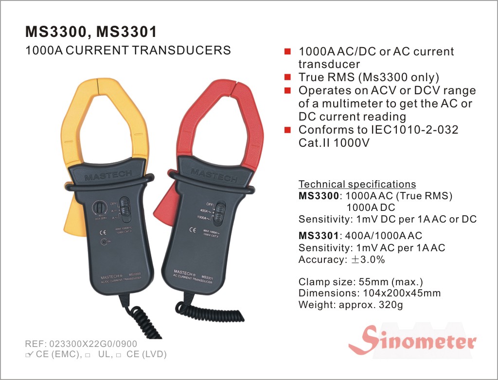 MS3300 (Токоизмерительные клещи DC/AC) MS3300 (Токоизмерительные клещи DC/AC)