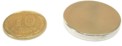 Магнит NdFeB, диск/цилиндр OD22 х 3mm (N38), Ni+Cu+Ni (никель)