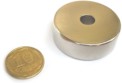 Магнит NdFeB, Кольцо OD30 x ID6.5 x 10 mm (N38), Ni+Cu+Ni (никель)