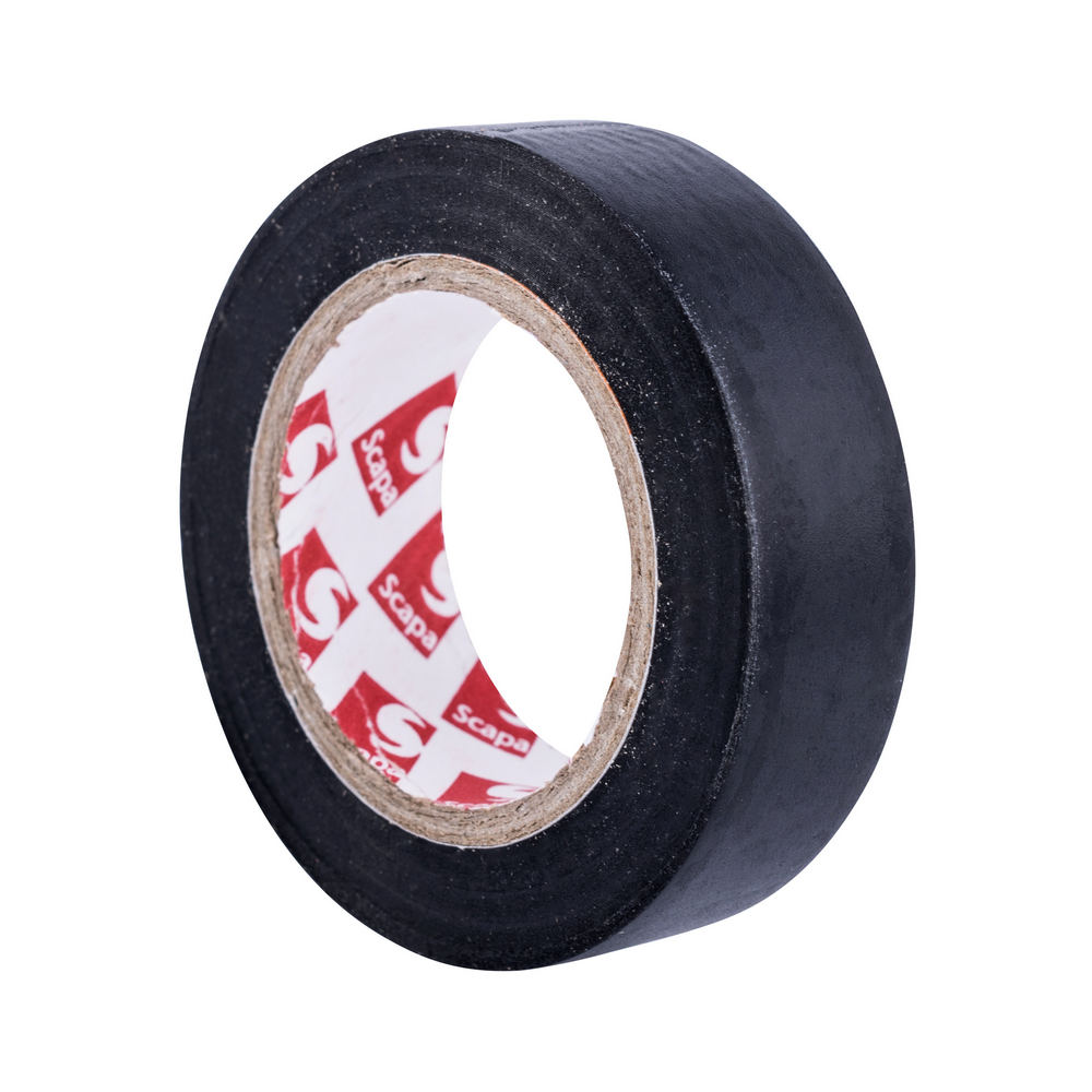 SCAPA-2702-15B Ізоляційна стрічка 15mm 10m, колір: чорний SCAPA-2702-15B Ізоляційна стрічка 15mm 10m, колір: чорний