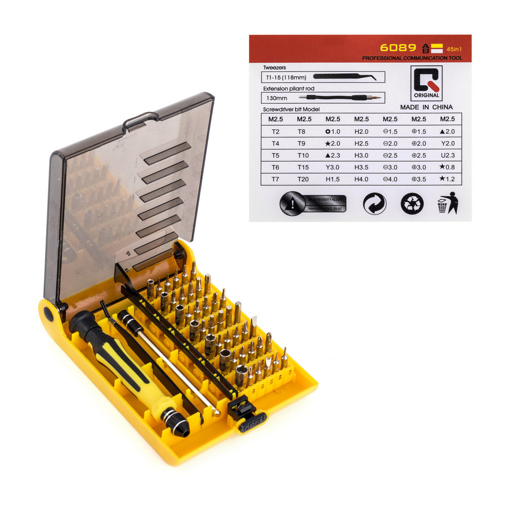 WELSOLO 45 in 1 versatile screwdrivers set BS-6089