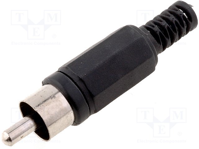 CC-006B RCA-вилка "папа" черный CC-006B RCA-вилка "папа" черный