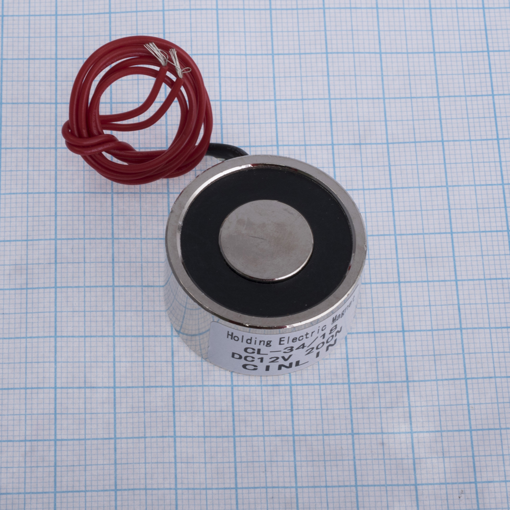Електромагніт CL-P 34/18 12V 6W 18kg/180N (Cinlin)