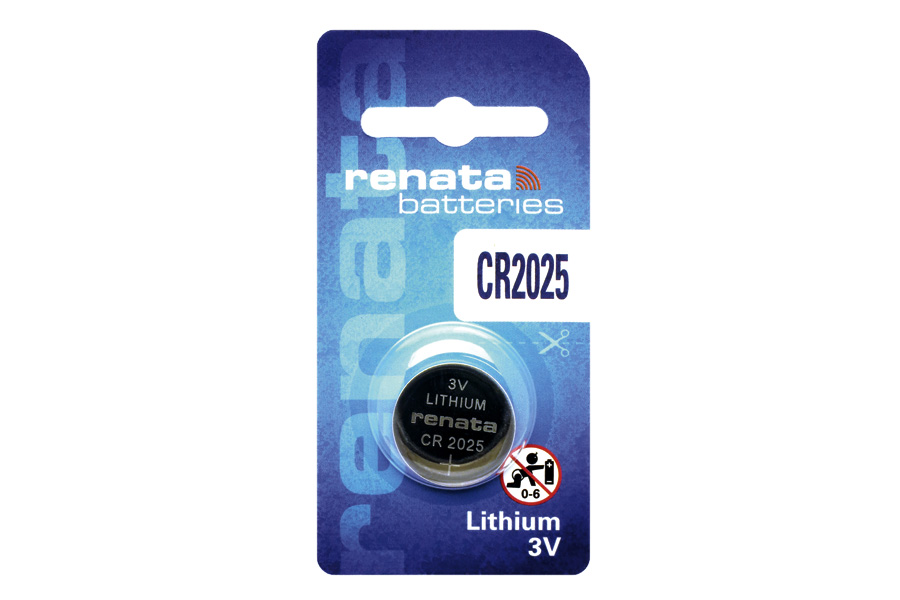 Батарейка CR2025 літієва, 3V, RENATA