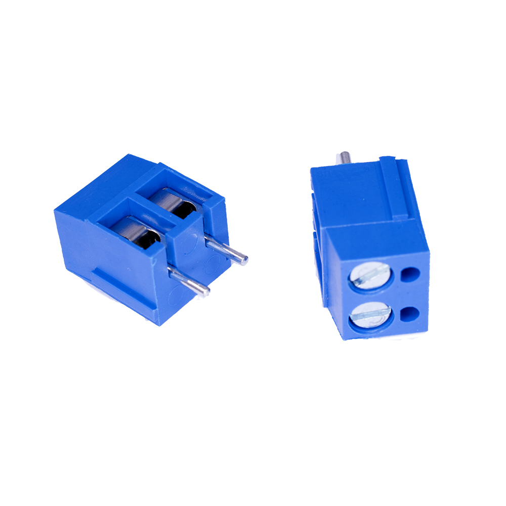 Клемник DG300-5.0-02P-12-00A (H) 2конт., синій, шліц (Degson) Клемник DG300-5.0-02P-12-00A (H) 2конт., синій, шліц (Degson)