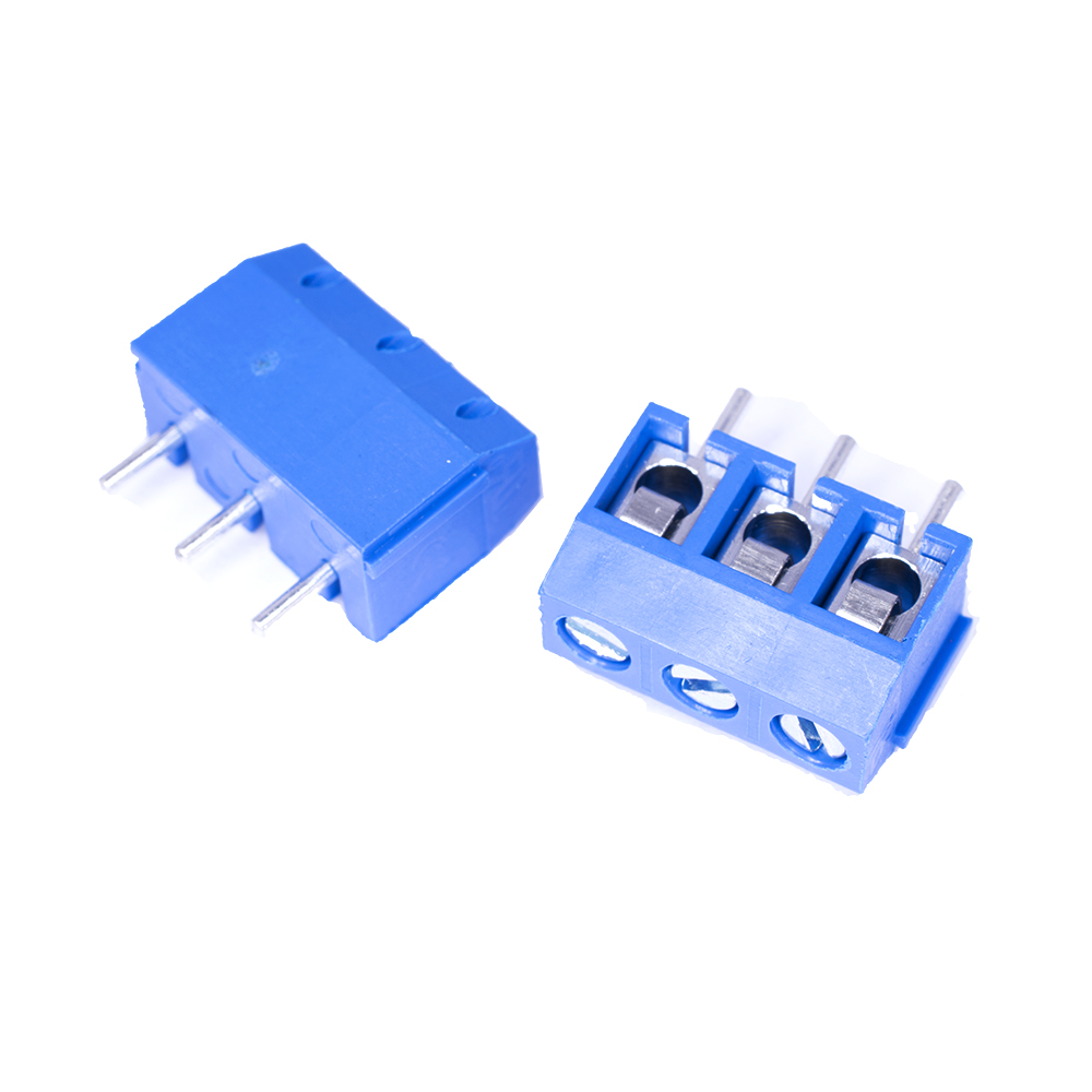 Клеммник DG301-5.0-03P-12-00A(H) 3конт., синий, шлиц (Degson)