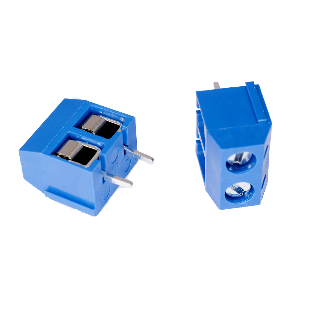Клемник DG306-5.0-02P-12-00A (H) 2конт., синій, шліц (Degson) Клемник DG306-5.0-02P-12-00A (H) 2конт., синій, шліц (Degson)