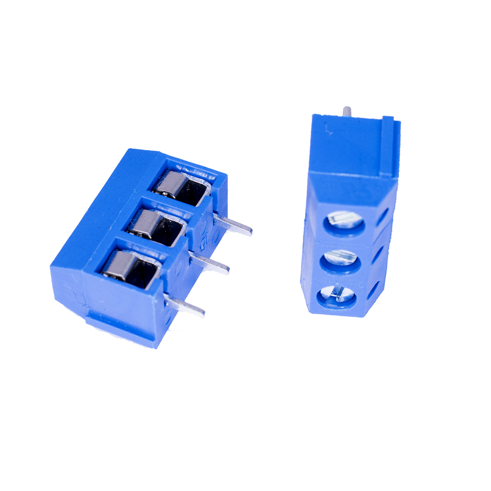 Клемник DG306-5.0-03P-12-00A (H) 3конт., синій, шліц (Degson)