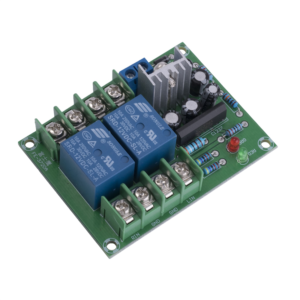 Модуль захисту акустичних систем із затримкою включення (Dual channel Speaker protect With boot time delay and dc protection). Модуль захисту акустичних систем із затримкою включення (Dual channel Speaker protect With boot time delay and dc protection).