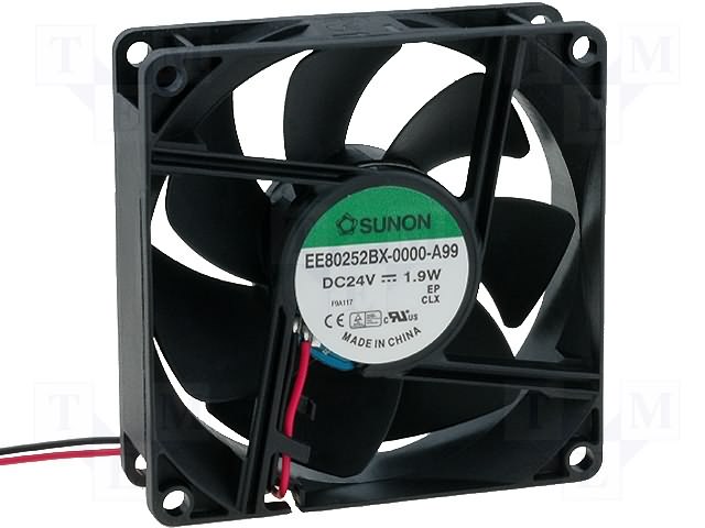 Вентилятор 80x80x25, 24V, (KD2408PTSX.13) Вентилятор 80x80x25, 24V, (KD2408PTSX.13)