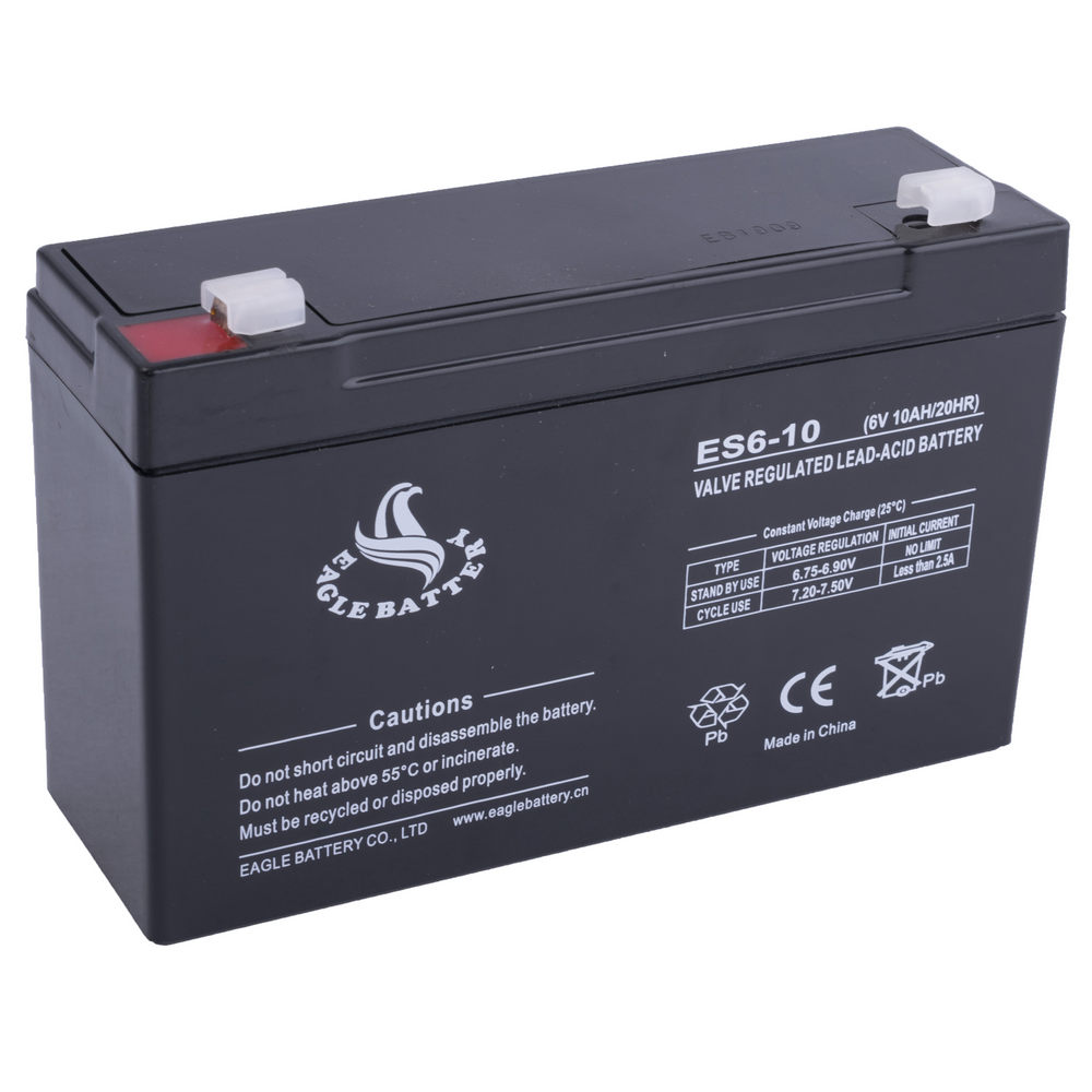 Акумулятор 6V 10Ah свинцево-кислотний AGM (ES6-10)