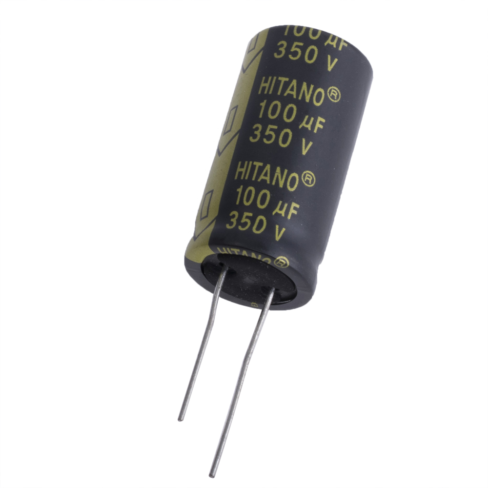 100uF 350V EXR 18x36mm (low imp.) (EXR101M2VB-Hitano) (електролітичний конденсатор низькоімпедансний)