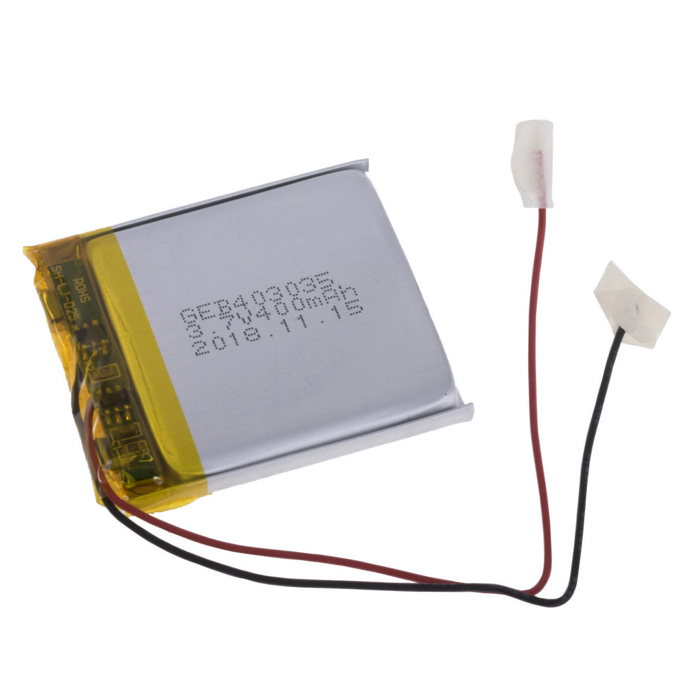 LiPo 400 mAh, 3,7V, 4x30x35мм (GEB) акумулятор літій-полімерний)