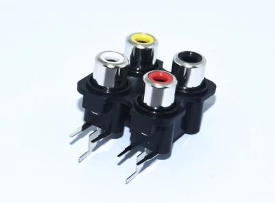Колодка 4-RCA на плату KLS1-RCA-410