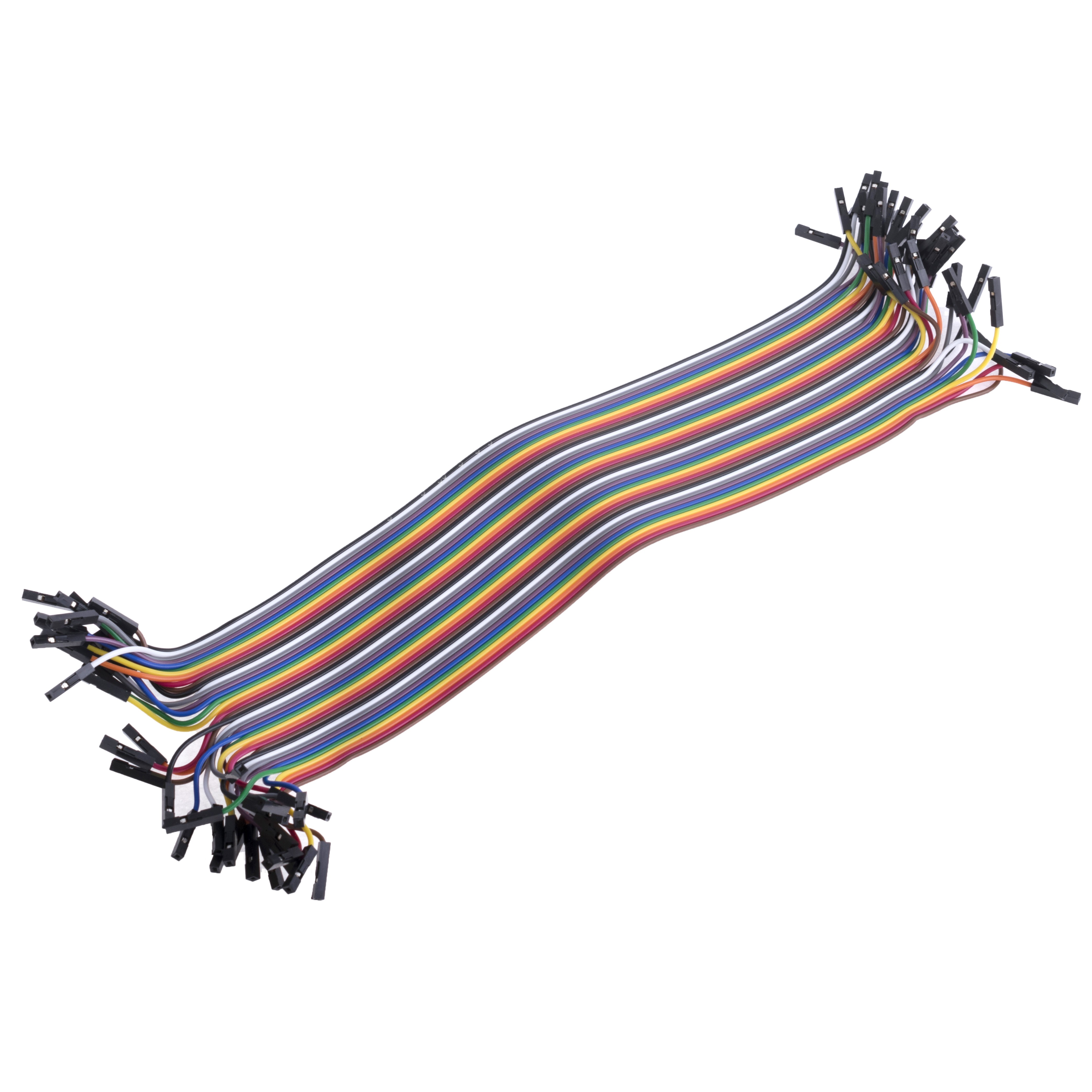 KLS1-SBJW04-FF-300MM-22AWG шлейфова перекладка 40пін, мама-мама 30см KLS1-SBJW04-FF-300MM-22AWG шлейфова перекладка 40пін, мама-мама 30см