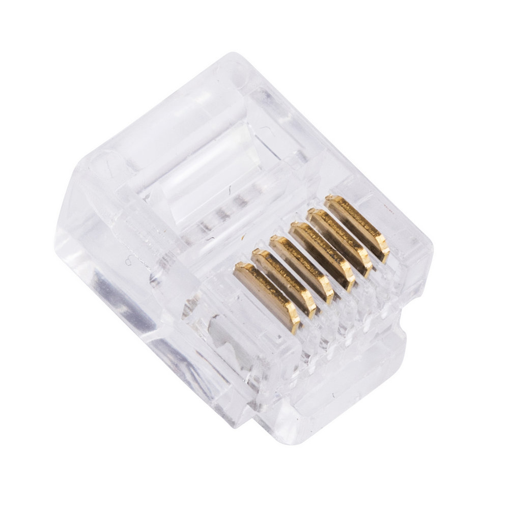 RJ12 вилка 6P6C (KLS12-RJ12-6P6C) RJ12 вилка 6P6C (KLS12-RJ12-6P6C)