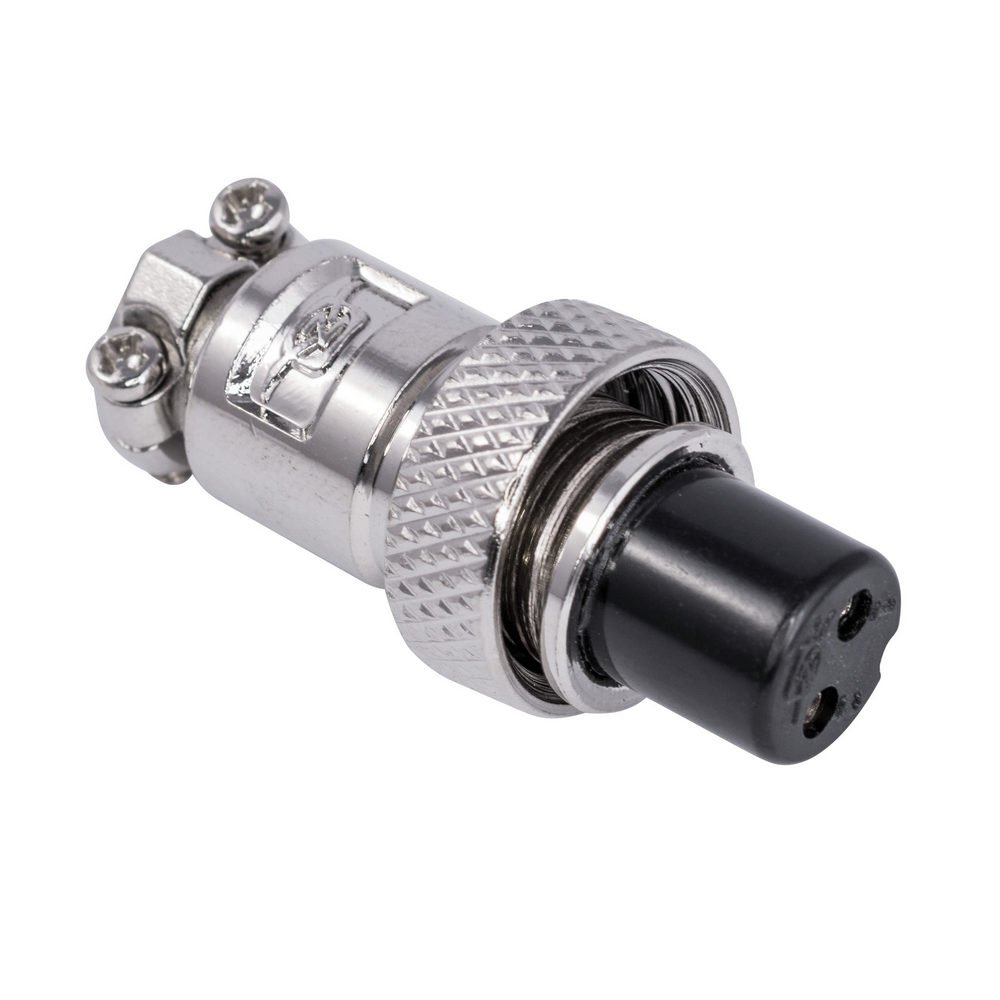 KLS15-225-M12-2F1 (вилка на кабель 2-х конт., резьбовое соединение)