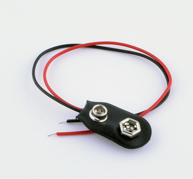 Контакти для батарейок типу "Крона" з дротами KLS5-BC9V-01-150 Контакти для батарейок типу "Крона" з дротами KLS5-BC9V-01-150