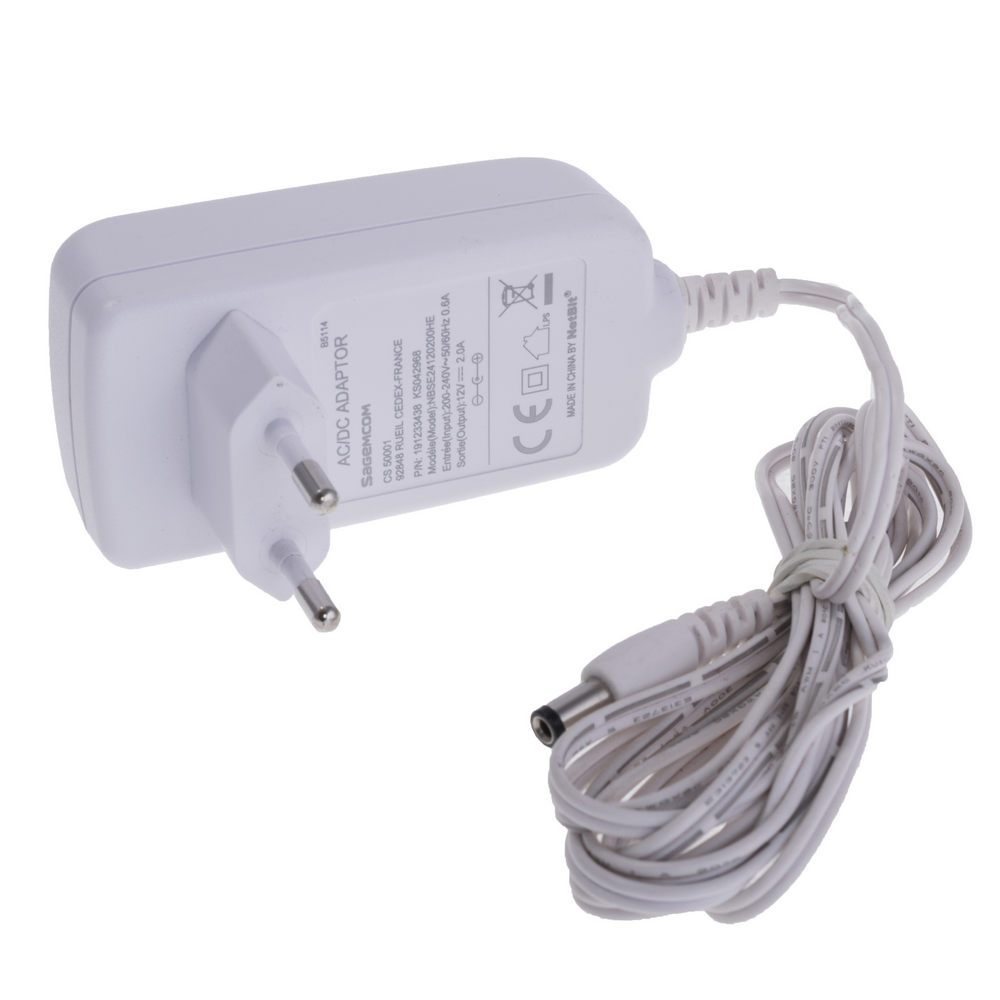 NBSE24120200HE (KSAP0201200200HEC) 12V/2A (белые, штекер прямой) NBSE24120200HE (KSAP0201200200HEC) 12V/2A (белые, штекер прямой)