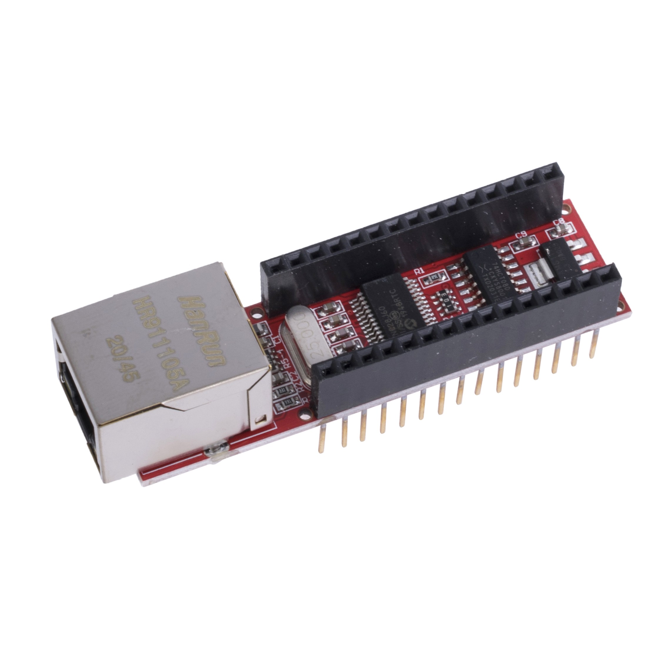 LAN модуль на базі ENC28J60 для Arduino Nano V3 LAN модуль на базі ENC28J60 для Arduino Nano V3
