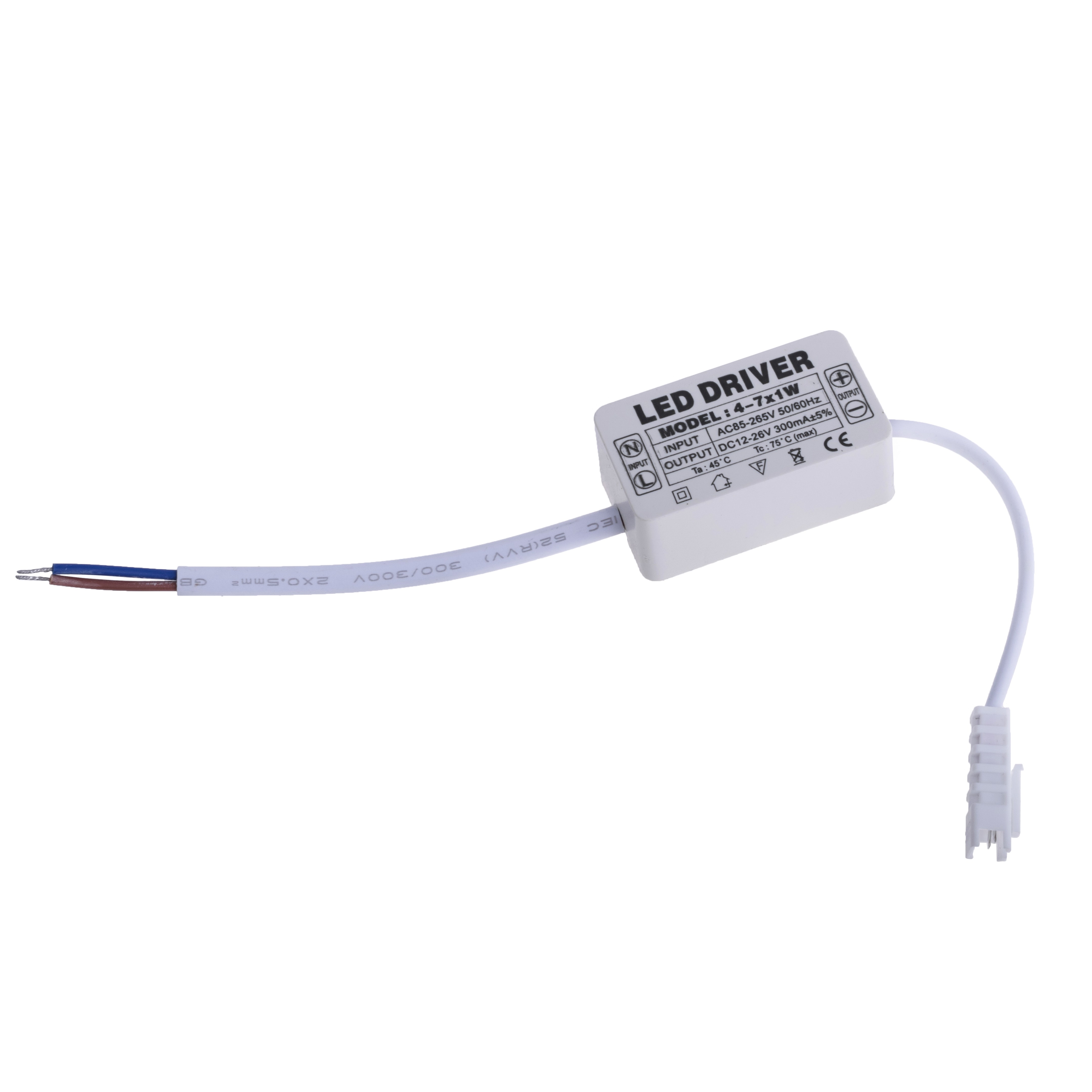 LED Driver для 4-7 1 Вт світлодіодів (AC/DC) LED Driver для 4-7 1 Вт світлодіодів (AC/DC)