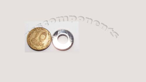 Магнит NdFeB, Кольцо OD15 x ID6.5 x 2mm (N38), Ni+Cu+Ni (никель)