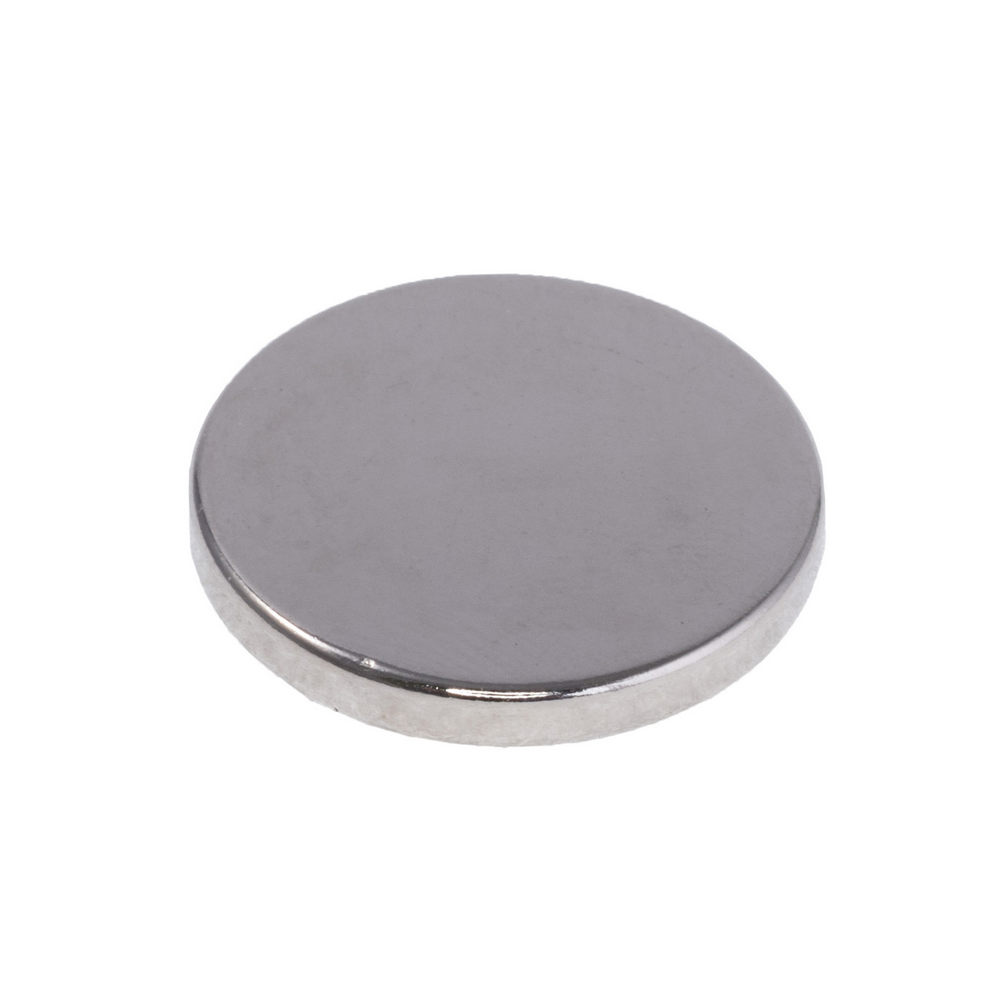 Магніт NdFeB, диск/циліндр D22 х 3mm (N38), Ni + Cu + Ni (нікель) Магніт NdFeB, диск/циліндр D22 х 3mm (N38), Ni + Cu + Ni (нікель)