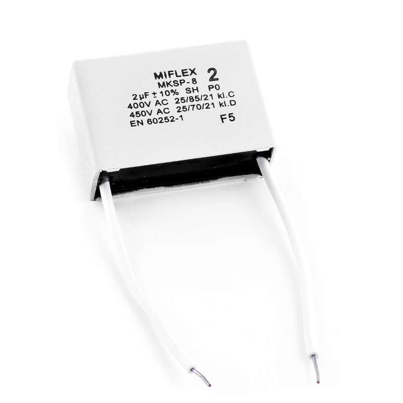 2uF 400VAC ±10% 41,4х28,5х16мм (I250V520K-C) 2uF 400VAC ±10% 41,4х28,5х16мм (I250V520K-C)
