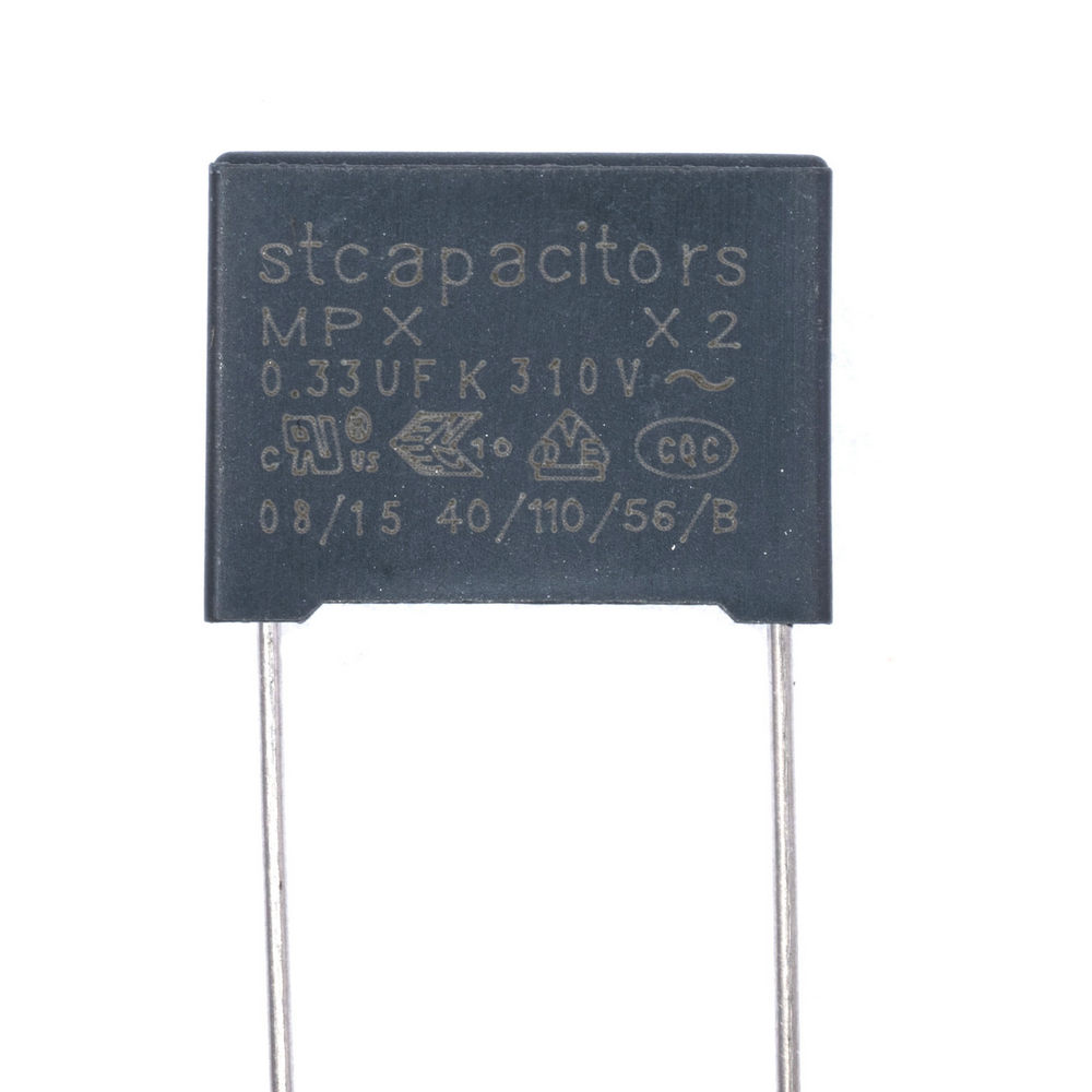 MPX (class X2) 330nF 310VAC K (+/-10%), P = 15mm, 7,5x13,5x18mm (X2334K31L15 (E1) -Stcapasitor) (конденсатор плівковий) MPX (class X2) 330nF 310VAC K (+/-10%), P = 15mm, 7,5x13,5x18mm (X2334K31L15 (E1) -Stcapasitor) (конденсатор плівковий)