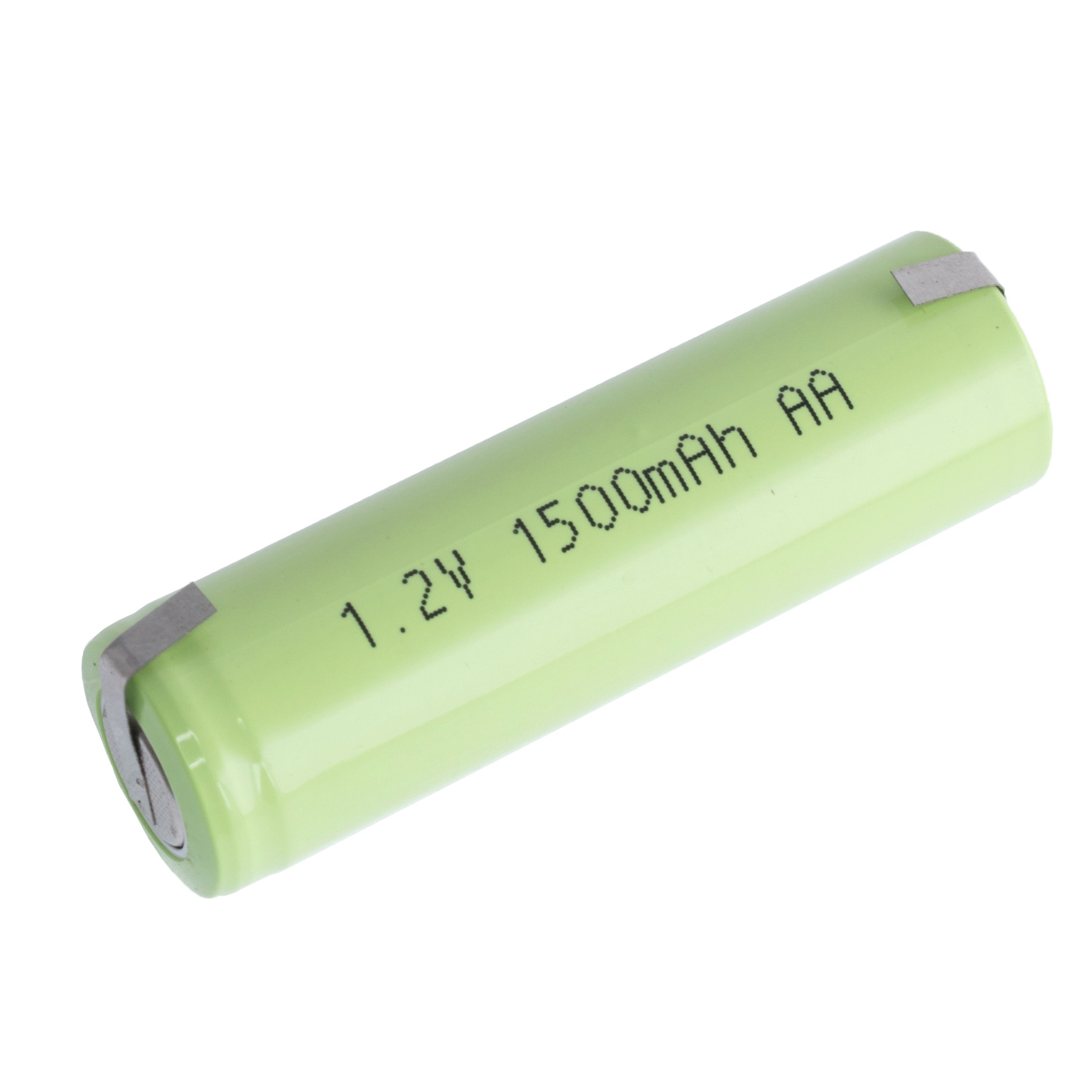 NiMH Battery Cell 1.2V 1500mAh AA flat top + Nickel