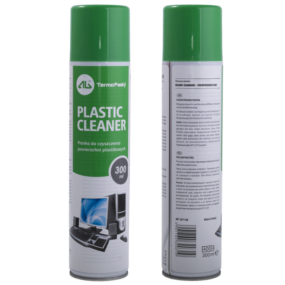Очисник пластмасових поверхонь PLAST-CLEAN-300ML, 300мл. (ART.AGT-168) AG TermoPasty