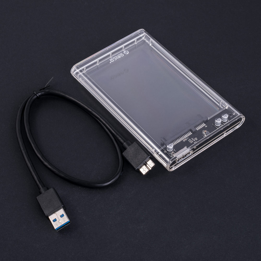 Зовнішній бокс USB3.0 Micro B для HDD/SSD 2,5'SATA (Orico - 2139U3, прозорий) Зовнішній бокс USB3.0 Micro B для HDD/SSD 2,5'SATA (Orico - 2139U3, прозорий)