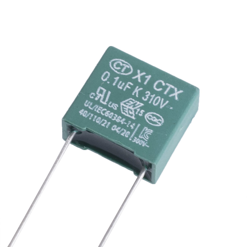 CTX(class X1) 100nF 310VAC K(+/-10%) P=10mm, 13x12x6mm (CTX104K310S0P10-Hitano) CTX(class X1) 100nF 310VAC K(+/-10%) P=10mm, 13x12x6mm (CTX104K310S0P10-Hitano)