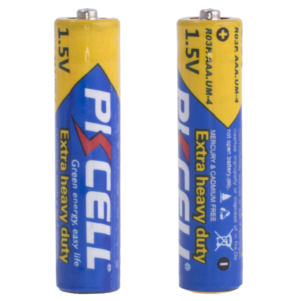 Батарейка сольова "AAA" 1,5 V - PKCELL (Extra heavy duty battery AAA/R03P/UM4 1.5V)