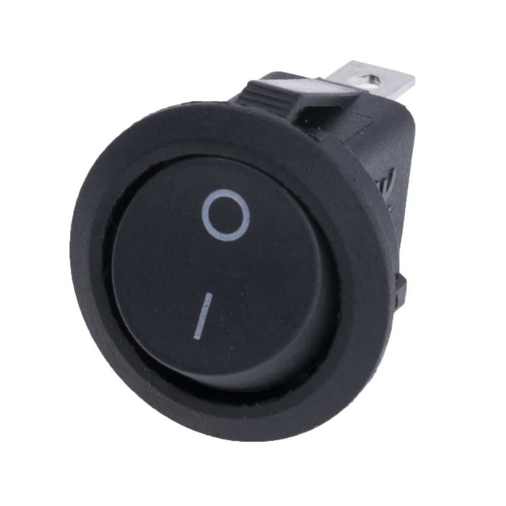 RS101-8C (ЧЕРНЫЙ кор, ЧЕРНАЯ клавиша) Клавишный переключатель ON-OFF, 6А 250В, 2 контакта, посадка D=20.5мм RS101-8C (ЧЕРНЫЙ кор, ЧЕРНАЯ клавиша) Клавишный переключатель ON-OFF, 6А 250В, 2 контакта, посадка D=20.5мм