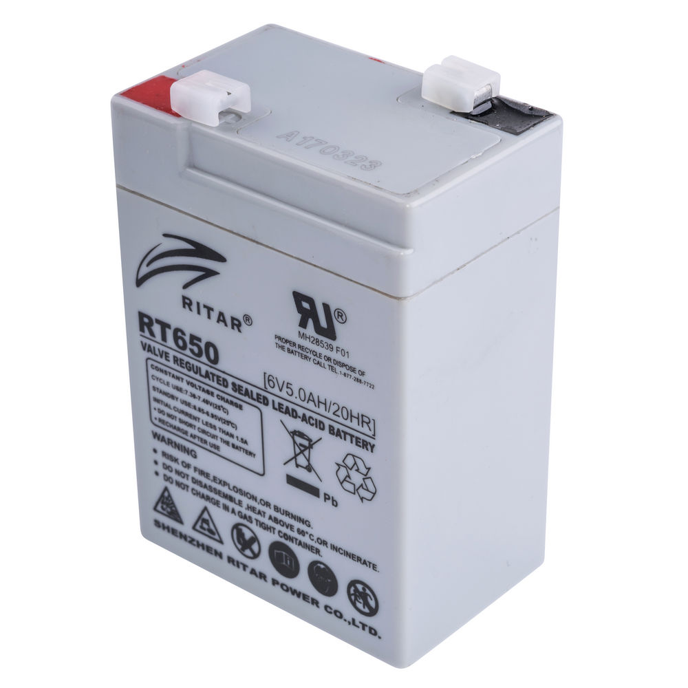 RT650, свинцевий, 6V, 5,0Ah RT650, свинцевий, 6V, 5,0Ah