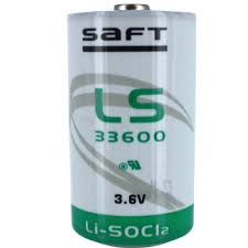 LS33600E-STD (Li-SOCl2, 3.6В/17Ач, размер D(Ø33.5x61.5мм))
