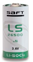 LS26500E-STD (Li-SOCl2, 3.6В/7.7Ач, размер C(Ø26x50.9мм))
