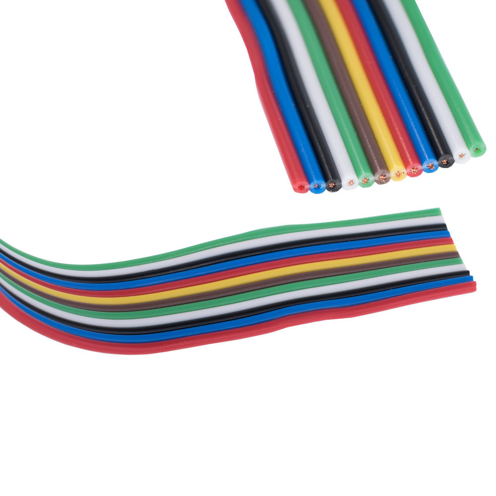 Шлейф TLWY12/0.20-BQ Cable (кабель стрічковий багатобарвний 12х0,20мм.кв., Cu; PVC; 300V) Шлейф TLWY12/0.20-BQ Cable (кабель стрічковий багатобарвний 12х0,20мм.кв., Cu; PVC; 300V)