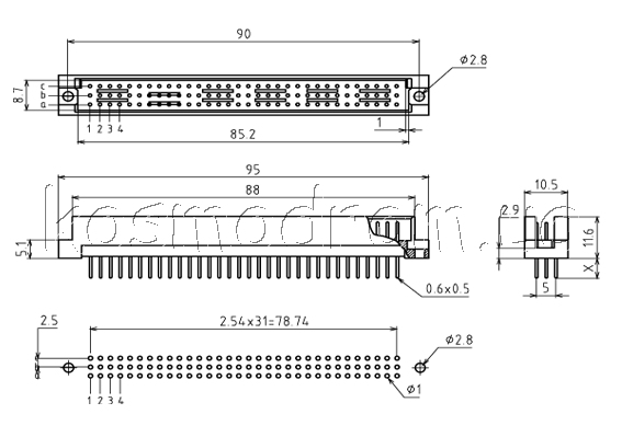 DIN41612R-96M-13BM Harting DIN41612R-96M-13BM Harting