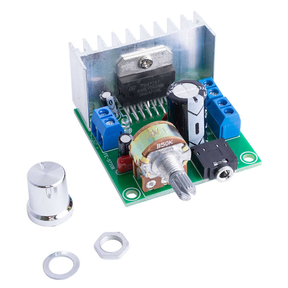 Підсилювач звукових частот (ПЗЧ) стерео на TDA7297 2 * 15W Version B (SKU094835) Підсилювач звукових частот (ПЗЧ) стерео на TDA7297 2 * 15W Version B (SKU094835)