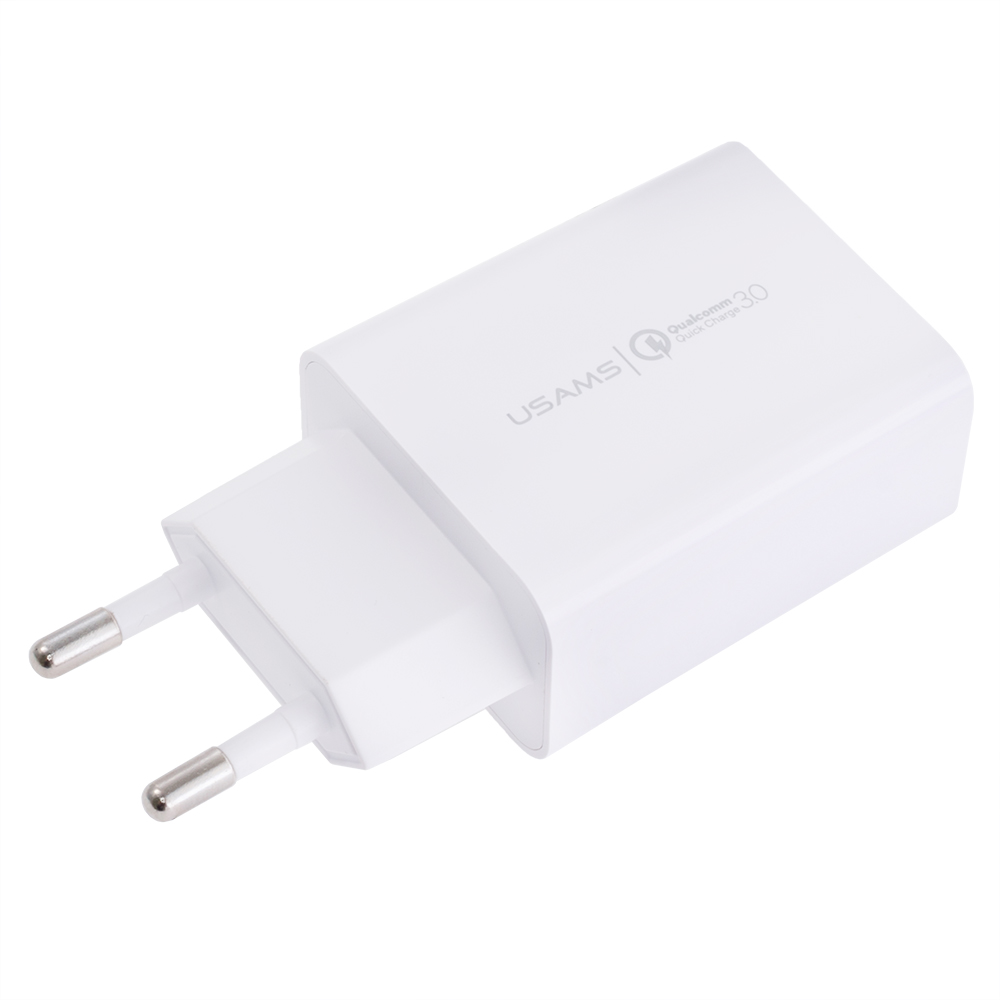 Зарядний пристрій US-CC083 T22 Single USB QC3.0 (USAMS) білий