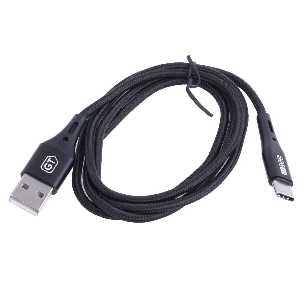 Кабель USB type C 3A, 1метр, чорний