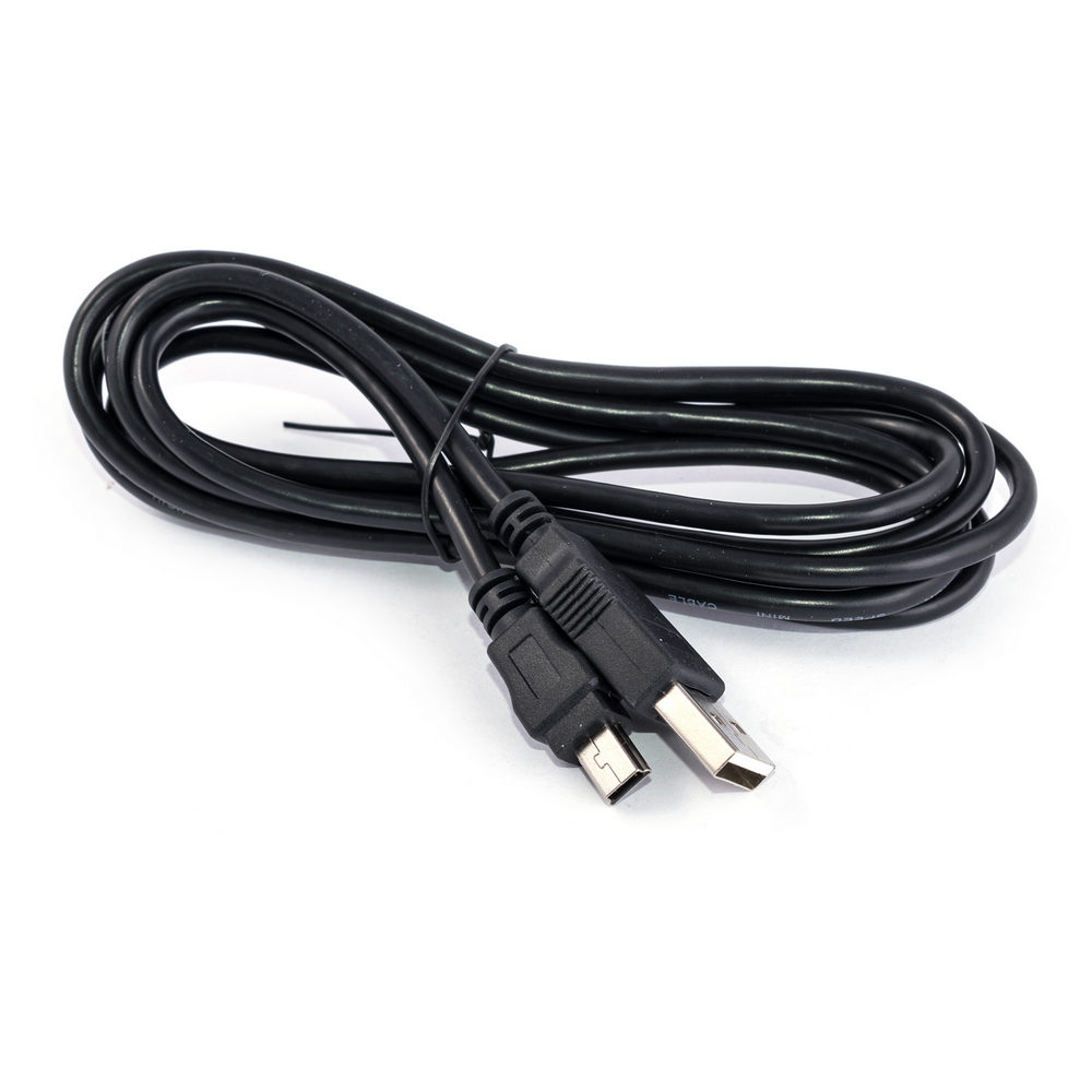 Кабель USBA-plug - USBmini- plug type B довжина 1,8 м, чорний (CAB-MUSB-A5 / 1.8) Кабель USBA-plug - USBmini- plug type B довжина 1,8 м, чорний (CAB-MUSB-A5 / 1.8)
