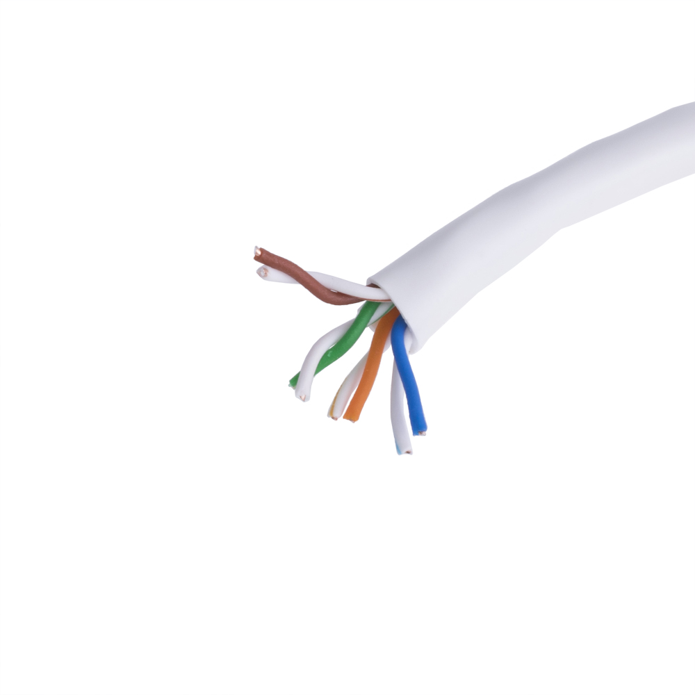 Вита пара UTPD/CCA-E (U/UTP; 5e; 4x2x24AWG; одножильний; CCA; PVC; білий) Вита пара UTPD/CCA-E (U/UTP; 5e; 4x2x24AWG; одножильний; CCA; PVC; білий)