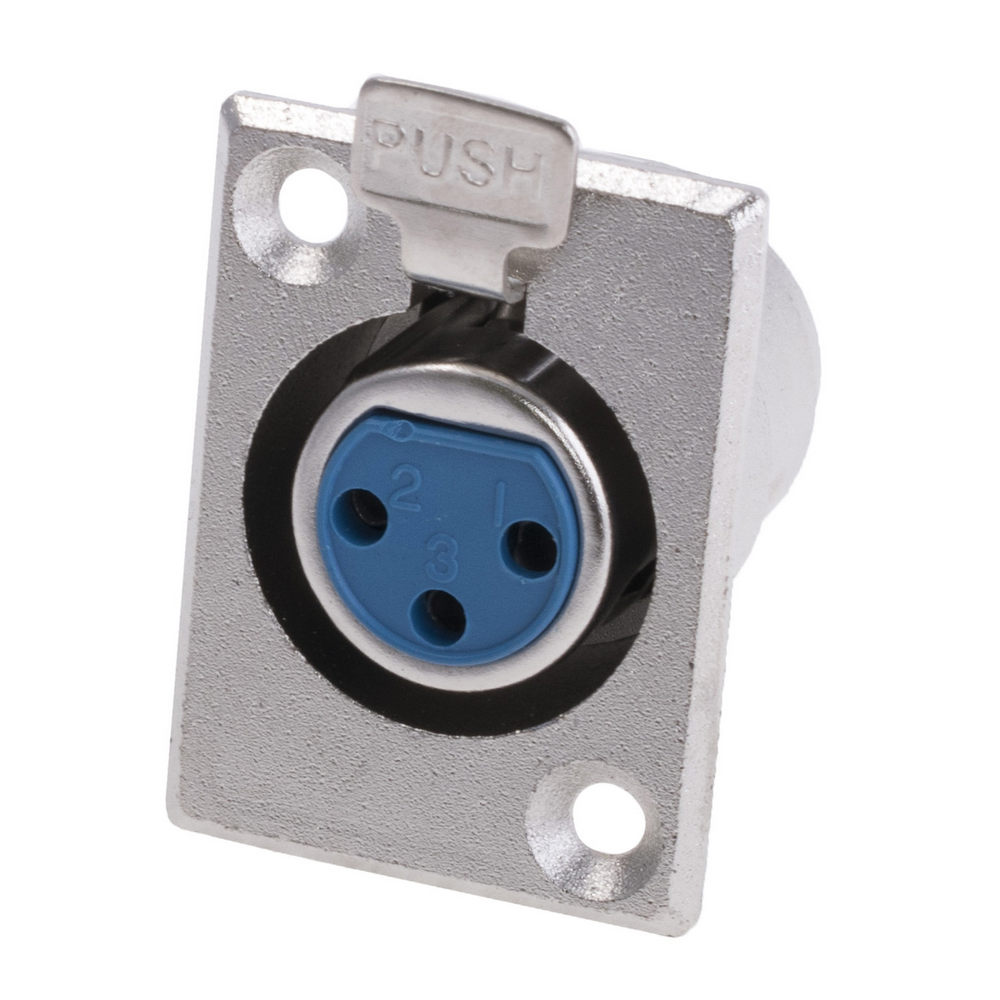 Гніздо XLR 3P, на панель (AL1224-Bochen) Гніздо XLR 3P, на панель (AL1224-Bochen)