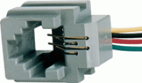 Гнездо YH-112 616K (RJ9) с проводами